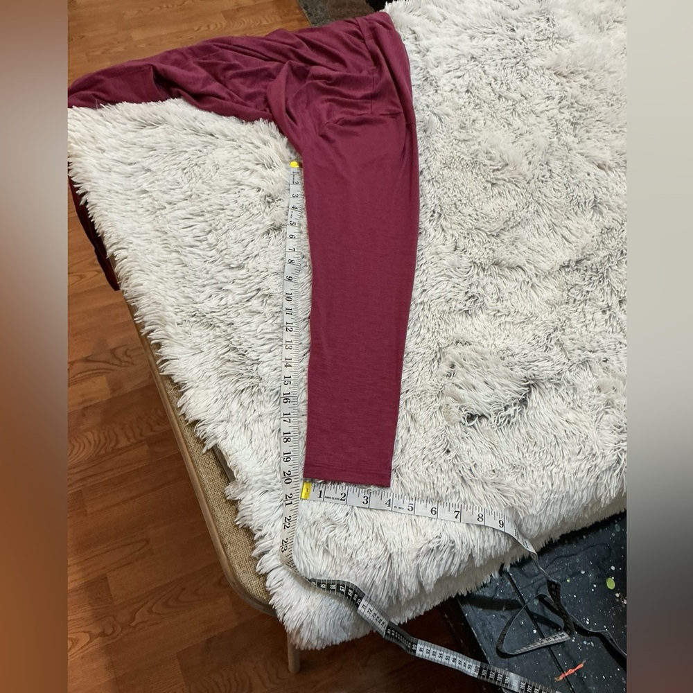 LuLaRoe Women's XL Maroon Long Sleeve Cardigan Sweater - Picture 7 of 12